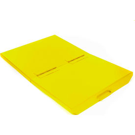 Hinged Lid for 2 Cu. Yd. Self-Dumping Hopper, Yellow