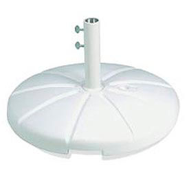 Resin Outdoor Umbrella Base With Filling Cap, White