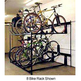 Non-Lockable Two Tier 6 Bike Storage Rack