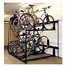 Non-Lockable Two Tier 8 Bike Storage Rack 54 x 63