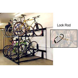 Lockable Two Tier 8 Bike Storage Rack