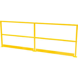 Square Steel Guard Rail With Toeboard 41-5/8"H X 122-1/2"L