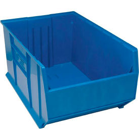 Plastic Hulk Stacking Bin, 36"L x 23-7/8"W x 17-1/2"H, Blue
