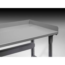 Side & Back Rail Kit W/ 16 Ga Steel, 96"W x 36"D, Gray