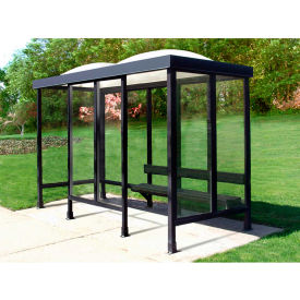 Smoking Shelter Dome Roof Four Sided With Left And Right Front Opening