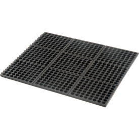 Performa 100N Modular Drainage Mat 5/8" Thick 3' x 3' Black