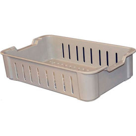 Molded Fiberglass Toteline Stacking Wash Box, 17-3/4"L x 10-1/2"W x 4-1/8"H, Gray