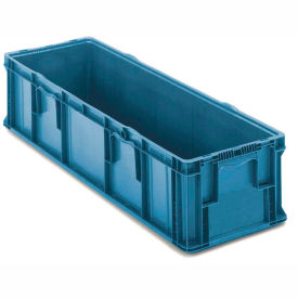 Stakpak Plastic Long Stacking Container, 48"L x 15"W x 10-3/4"H, Blue