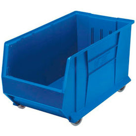 Plastic Mobile Hulk Stacking Bin, 29-7/8"L x 16-1/2"W x 15"H, Blue