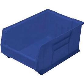 Plastic Hulk Stacking Bin, 30"L x 16-1/2"W x 11"H, Blue
