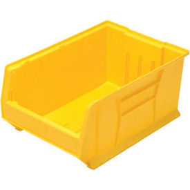 Plastic Hulk Stacking Bin, 30"L x 16-1/2"W x 11"H, Yellow