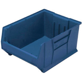 Plastic Hulk Stacking Bin, 30"L x 16-1/2"W x 15"H, Blue