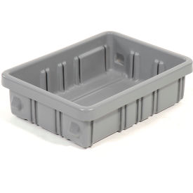 Plastic Conveyor Tote, 23-3/4"L x 14-1/2"W x 8"H, Gray