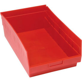 Plastic Nesting Storage Shelf Bin 11-1/8"W x 17-7/8"L x 6"H Red