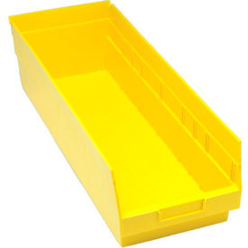 Plastic Nesting Storage Shelf Bin 8-3/8"W x 23-5/8"L x 6"H Yellow