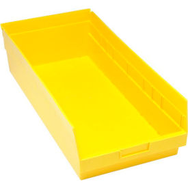 Plastic Nesting Storage Shelf Bin 11-1/8"W x 23-5/8"L x 6"H Yellow