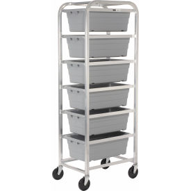 All Welded Aluminum 6 Lug Cart, 26"L x 18-3/4"W x 71"H