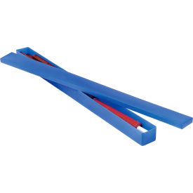 Storage Container with Lid, 74"L x 5"W x 4-1/2"H, Blue