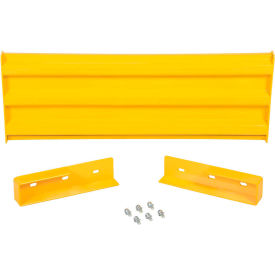Steel Traffic Machinery Guard Rail, Drop In Style, 4'L, Yellow