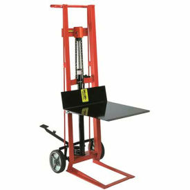 Foot Pedal Platform Lift Truck Two Wheel Style
