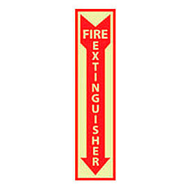 Fire Extinguisher Sign - Vertical - Vinyl Glow
