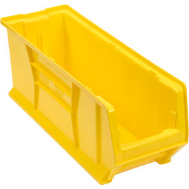 Plastic Hulk Stacking Bin, 24"L x 8-1/4"W x 9"H, Yellow