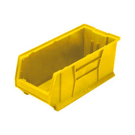 Plastic Hulk Stacking Bin, 24"L x 11"W x 10"H, Yellow