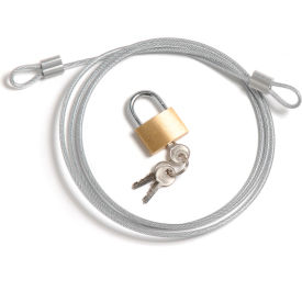 Security Cable Kit-Includes Cable Padlock And 3 Keys