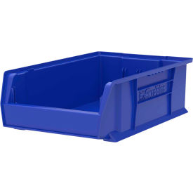 Plastic Super-Size Stacking Bin, 20"L x 12-3/8"W x 6"H, Blue