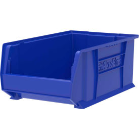 Plastic Super-Size Stacking Bin, 20"L x 12-3/8"W x 8"H, Blue