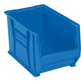 Plastic Super-Size Stacking Bin, 20"L x 12-3/8"W x 12"H, Blue