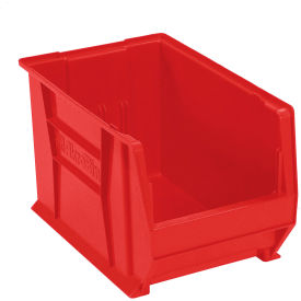 Plastic Super-Size Stacking Bin, 20"L x 12-3/8"W x 12"H, Red
