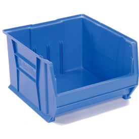 Plastic Super-Size Stacking Bin, 20"L x 18-3/8"W x 12"H, Blue