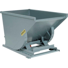 Heavy Duty Self Dumping Forklift Hopper, 3/4 Cu. Yd., 7000 Lbs, Gray