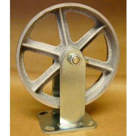 Semi-Steel Casters 8" x 2" for Self-Dumping & Low Profile Hoppers, Set of 4