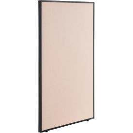 Office Partition Panel, 36-1/4"W x 60"H, Tan