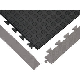 Rejuvenator Squared Interlocking Tile 5/8" Thick 3' x 3' Black