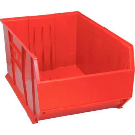 Plastic Hulk Stacking Bin, 36"L x 23-7/8"W x 17-1/2"H, Red