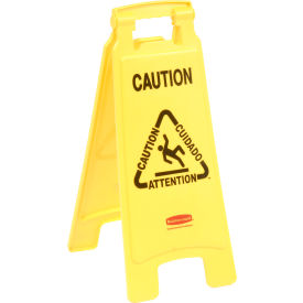 6112 Floor Sign 2 Sided Multi-Lingual - Caution