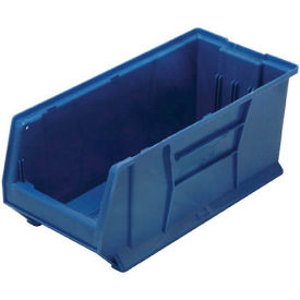 Plastic Hulk Stacking Bin, 30"L x 11"W x 10"H, Blue