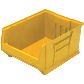 Plastic Hulk Stacking Bin, 30"L x 16-1/2"W x 15"H, Yellow