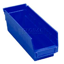 Nesting Storage Shelf Bin QSB201 4-1/8"W x 11-5/8"L x 6"H Blue