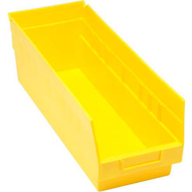 Plastic Nesting Storage Shelf Bin 6-5/8"W x 17-7/8"L x 6"H Yellow