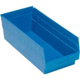 Plastic Nesting Storage Shelf Bin 8-3/8"W x 17-7/8"L x 6"H Blue