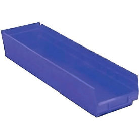 Plastic Nesting Storage Shelf Bin 6-5/8"W x 23-5/8"L x 6"H Blue