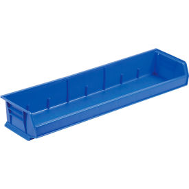 Plastic Hang & Stack Bin, 8-5/8"L x 33"W x 5"H, Blue