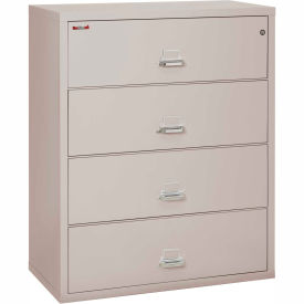 4 Drawer Lateral File Cabinet, Letter & Legal Size, 44-1/2"W x 22"D x 53"H, Gray