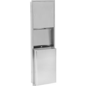 Wall Mount Folded Paper Towel Dispenser/Receptacle