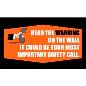 Warning Banner, 3ft x 5ft