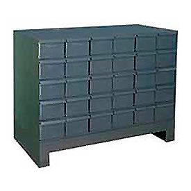 Durham Steel Drawer Cabinet - With 30 Drawers 34"W x 17-1/4"D x 26-7/8"H